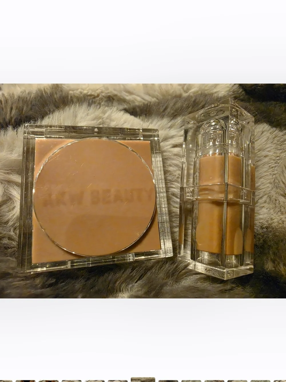 KKW 90's Style Nude Lipstick & Tempting Highlighter Set, NWOB